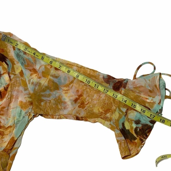 VIOLET & Claire Floral Career-wear Blouse Large - Picture 9 of 11